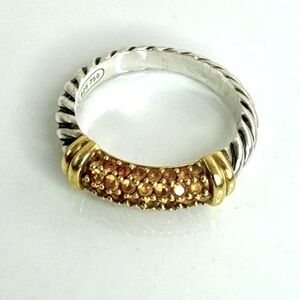 David Yurman Cable Candy Yellow Sapphire Ring